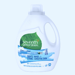 Amazon.com: Seventh Generation Liquid Laundry Detergent, Free & Clear, 100  oz, 66 Loads (Packaging May Vary) : Health & Household